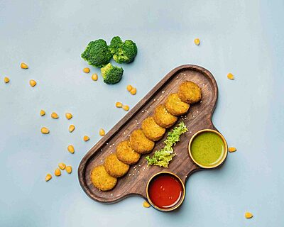 Broccoli Corn Kebab