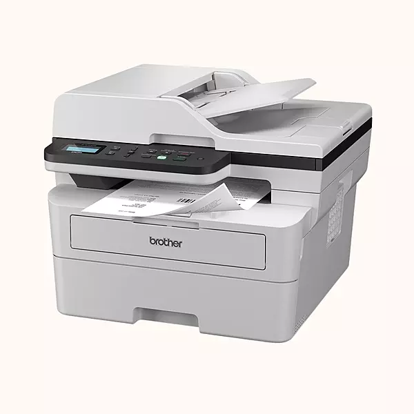 Brother Multifunctional Mono Laser with Duplex Printing, White- DCP-B7640DW