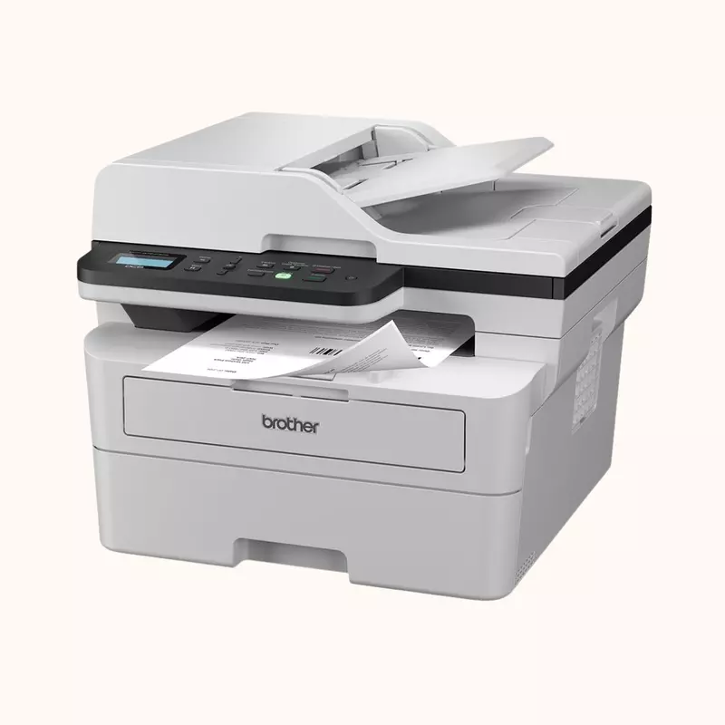Brother Multifunctional Mono Laser with Duplex Printing, White- DCP-B7640DW