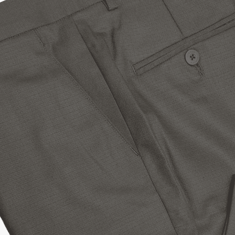 BROWN SELF DESIGN PANT