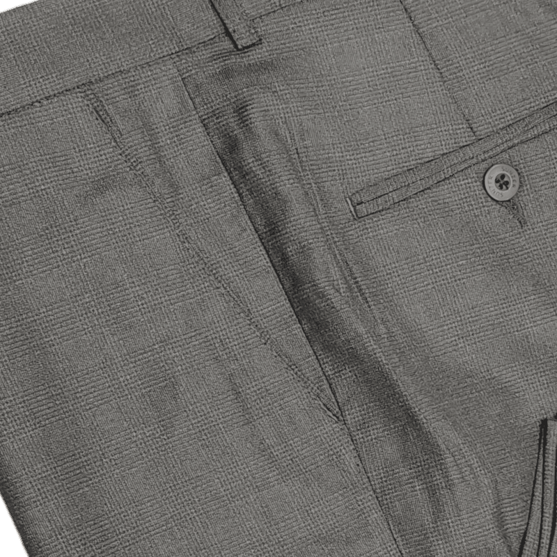 BROWN SELF DESIGN PANT