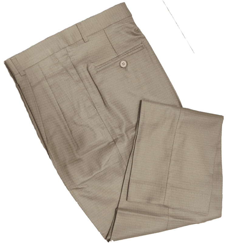 BROWN SELF DESIGN PANT