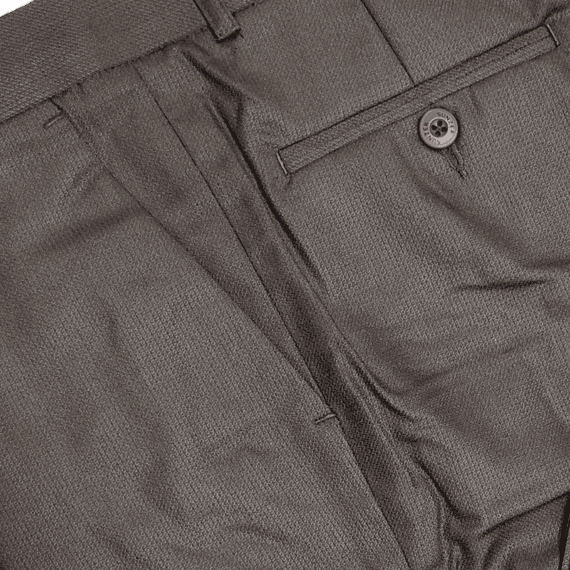 BROWN SELF DESIGN PANT
