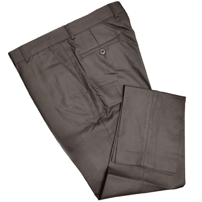 BROWN SELF DESIGN PANT