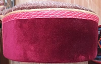 Maroon Bushahri Topi – Traditional Himachali Craft