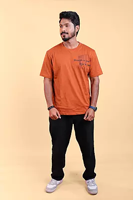 Men's Relaxed T-Shirt - Brown