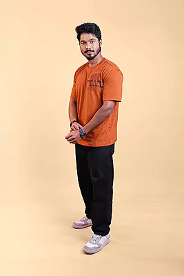 Men's Relaxed T-Shirt - Brown
