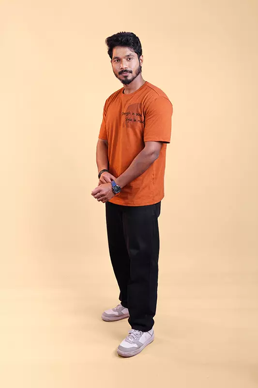 Men's Relaxed T-Shirt - Brown