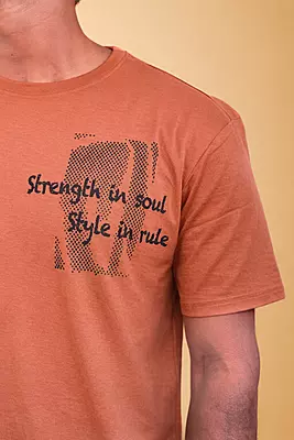 Men's Relaxed T-Shirt - Brown