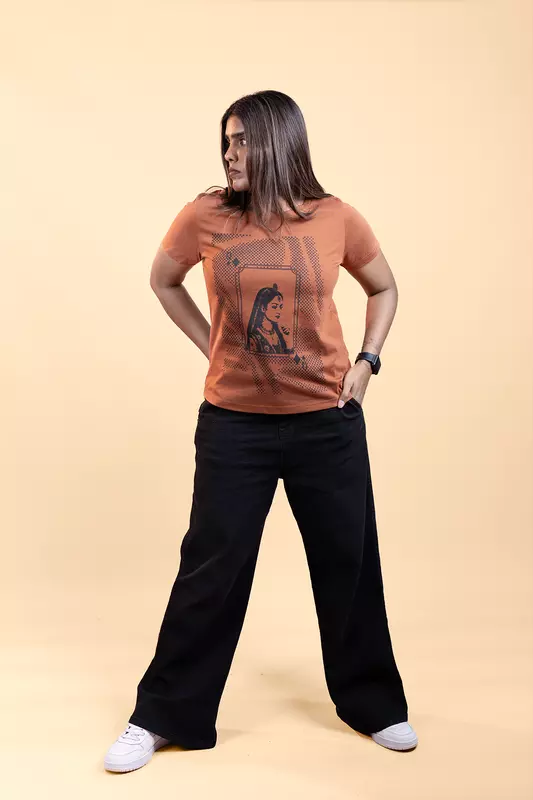 Women's Regular T-Shirt - Brown