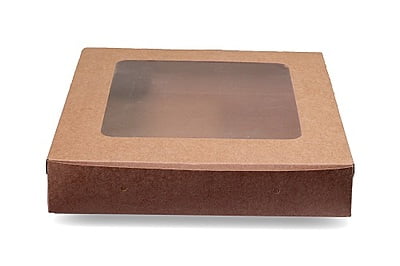 Qson Brownie Box For 12 - Size 10x10x2 inch Qson Brownie Box For 12 - Size 10x10x2 inch