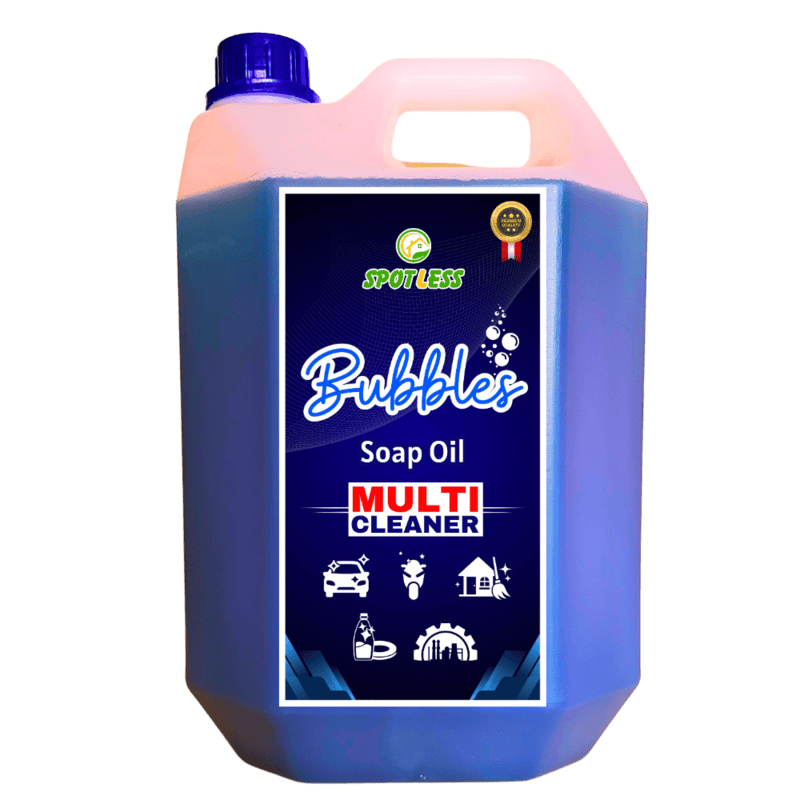 SPOTLESS Bubbles (5 Ltr) Soap Oil Multi-Purpose Detergent Soap Oil | Effective Stain Removal with Natural Ingredients