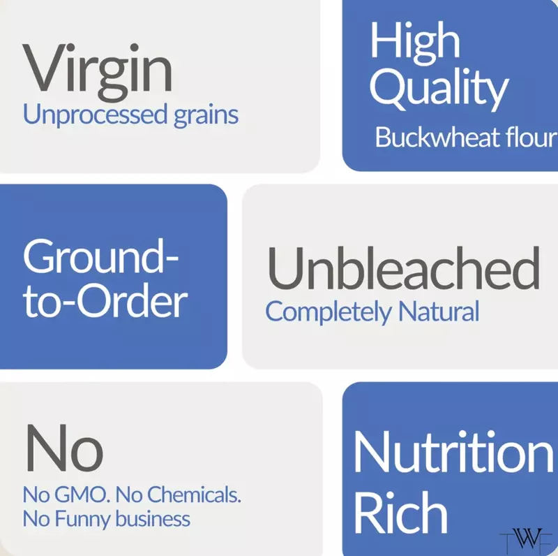 Virgin Buckwheat Flour 1 Kg - TWF