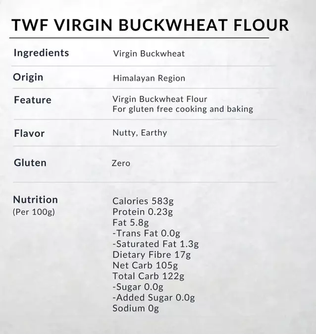 Virgin Buckwheat Flour