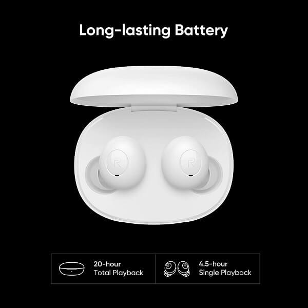 Realme Buds Replacement Charging Case , Wireless Charging Case Support Bluetooth Pairing, Wireless (Earbuds Not Included)