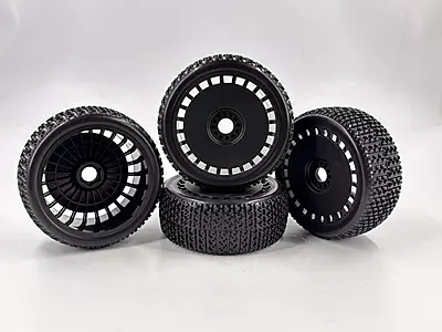 Generic Buggy 4PCS 1/8 K01 RC Wheels in Black