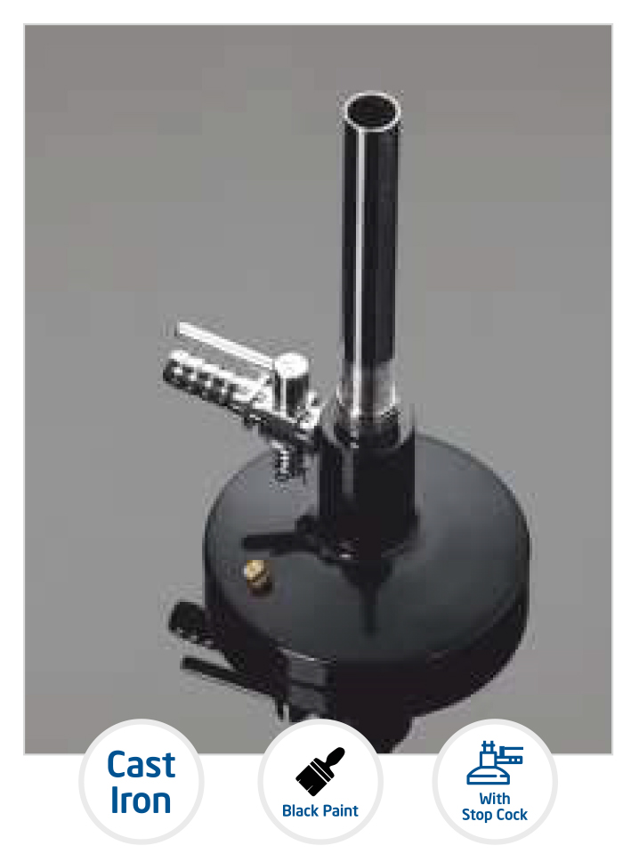 Bunsen Burner with Stopcock for LPG 