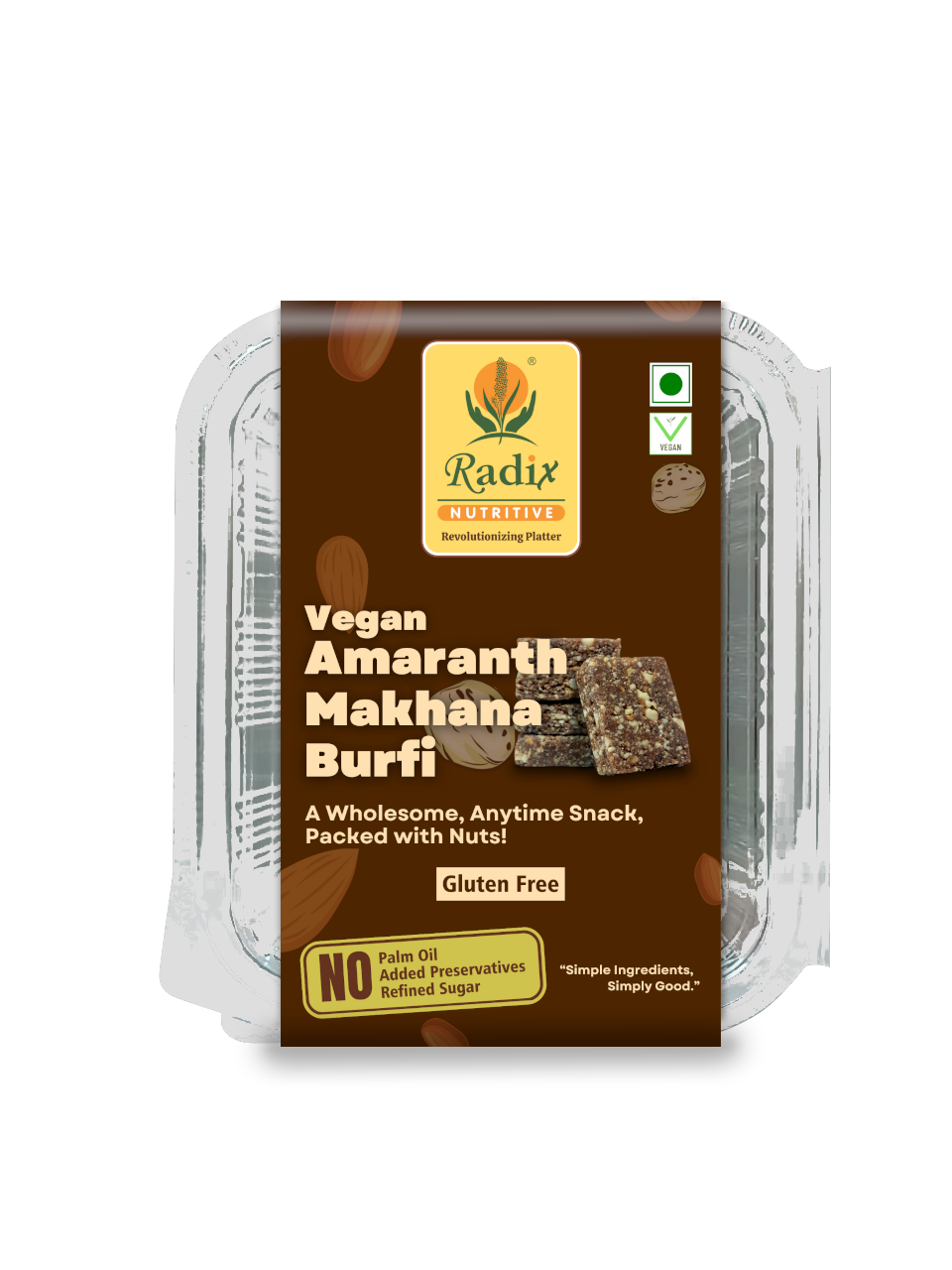 Amaranth Nut Burfi - 200 g | with Jaggery | Vegan | Gluten Free