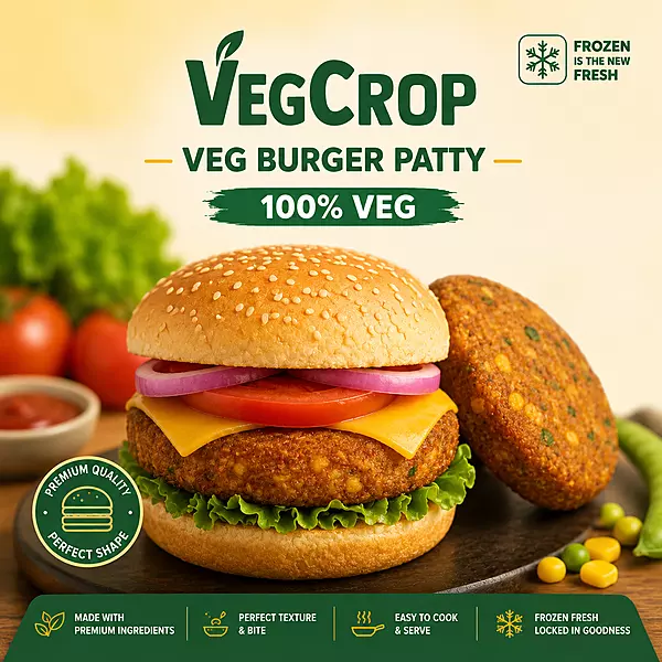 Frozen Veg Burger Patty 50g X 40 Pieces