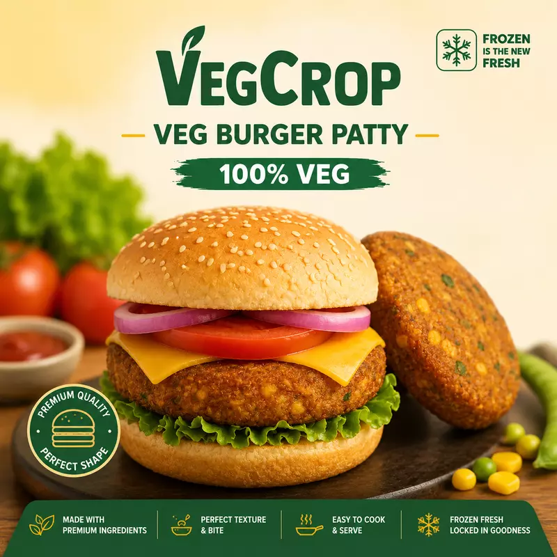 Frozen Veg Burger Patty 50g X 40 Pieces