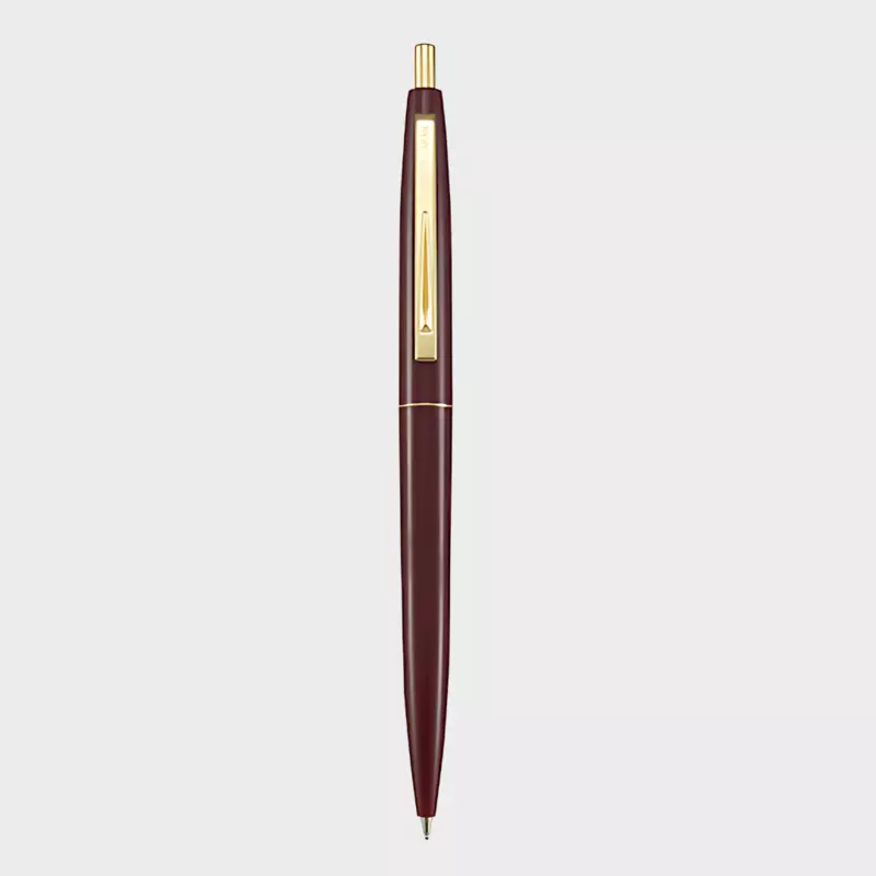 BIC Japan Click Gold Ballpoint Pen Burgundy
