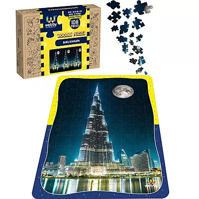 Burj Khalifa Wooden Puzzle 108 Pcs
