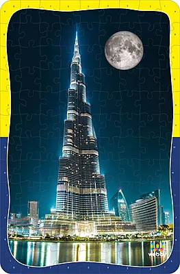Burj Khalifa Wooden Puzzle 108 Pcs