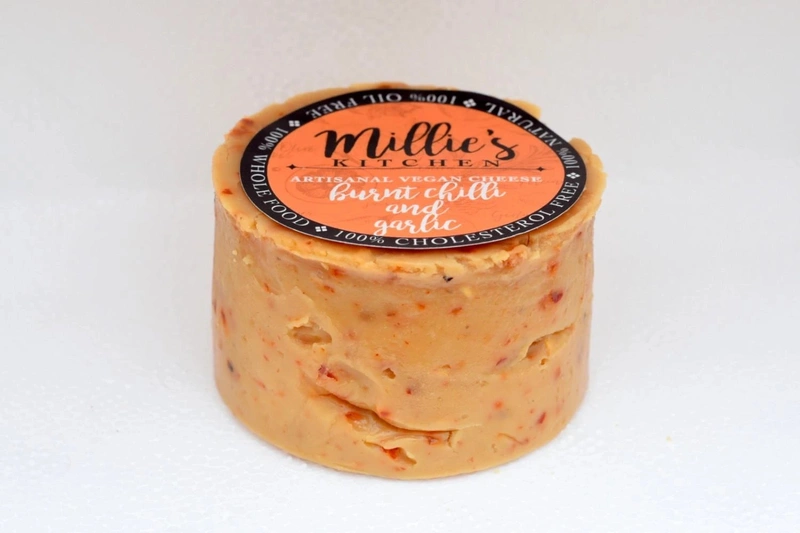 Burnt Red Chili and Garlic Wheel Hard Cheese - Vegan