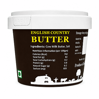 Nutoras English Country Butter - Grass Fed 250G