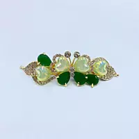 Butterfly Gemstone Barrette