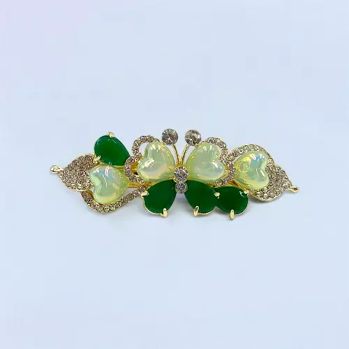 Butterfly Gemstone Barrette