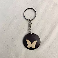 Coconut Shell Key Chain