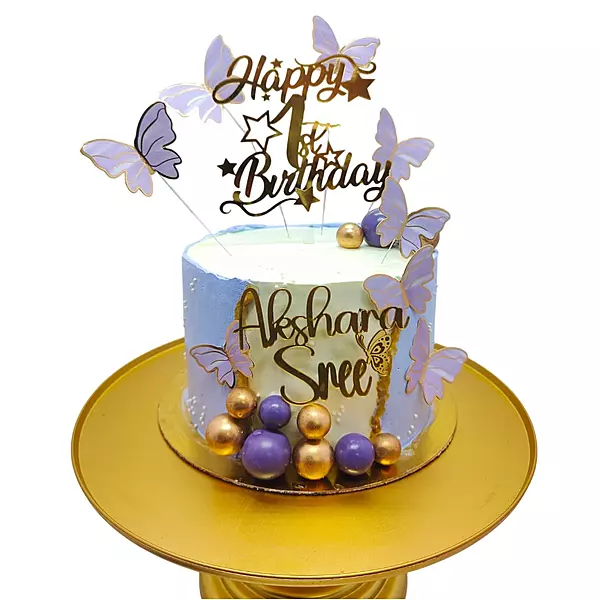 Butterfly-Themed birthday cake