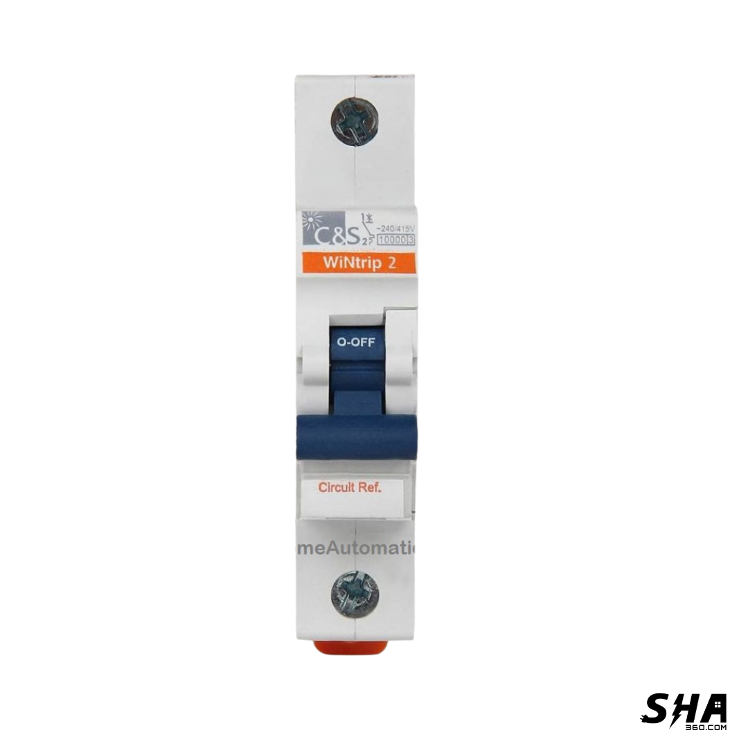 C&S Electric MCB 6A Single Pole (1-Pole) 10kA B Curve (CSMBS1B6) - Sha360