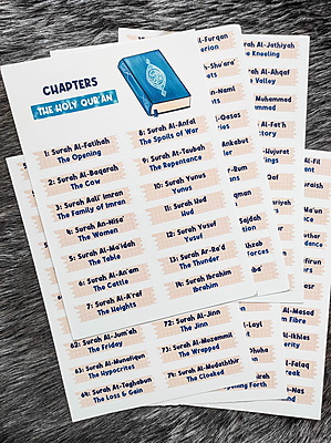Chapters Of The Holy Quran Sticker Pack