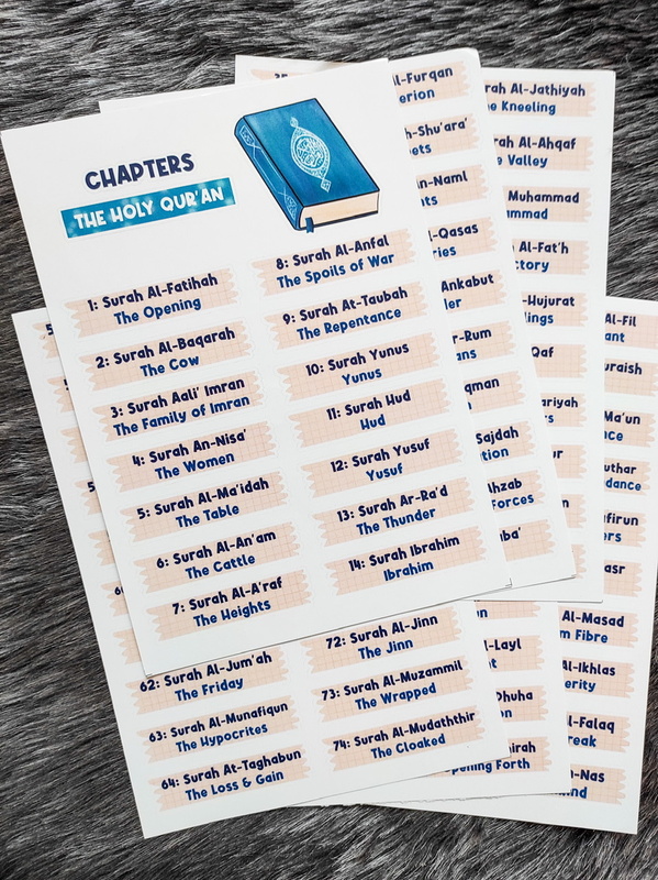 Chapters Of The Holy Quran Sticker Pack