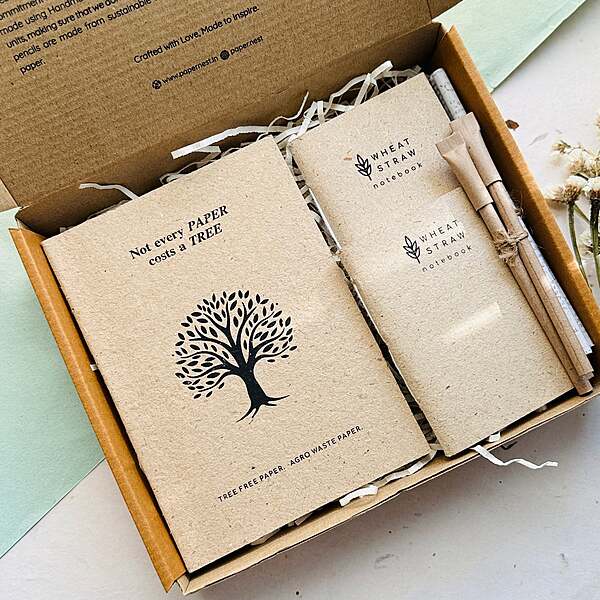 Agro-waste Stationary Corporate Gifts Hamper - ZERO TREES