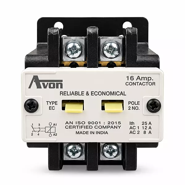 Avon 16A 2 Pole Contactor with 140-220V AC Copper Coil 50Hz
