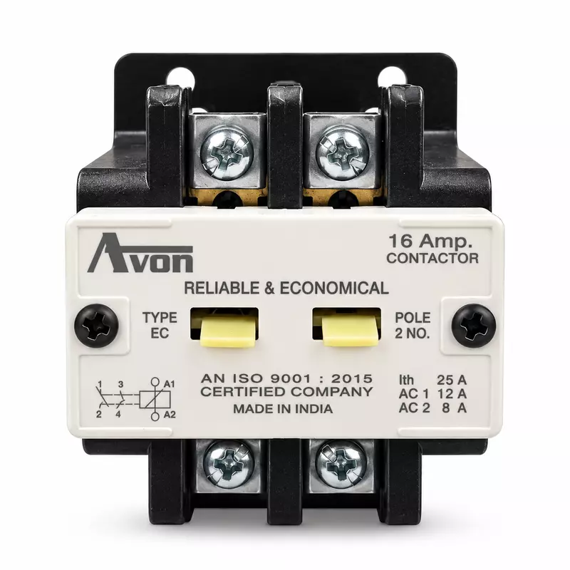 Avon 16A 2 Pole Contactor with 140-220V AC Copper Coil 50Hz