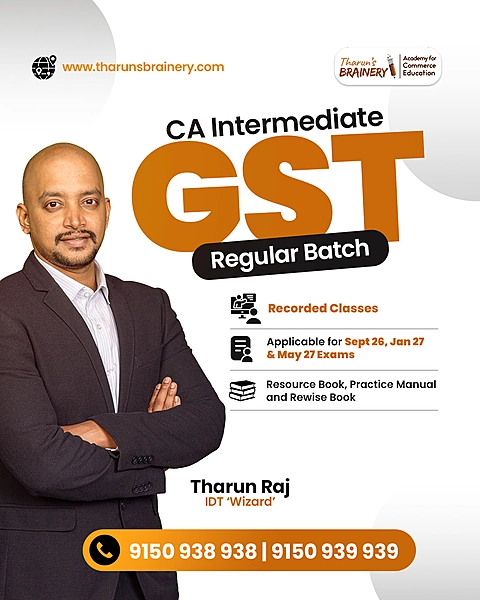 CA Inter β GST Regular Batch (Sep 26, Jan 27 & May 27 Exams)
