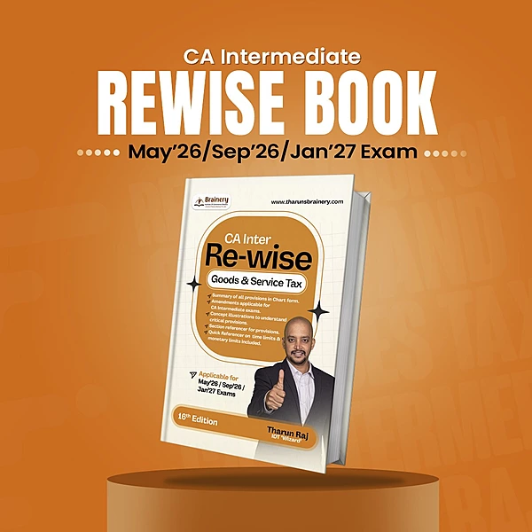 Re-Wise on GST - CA Inter