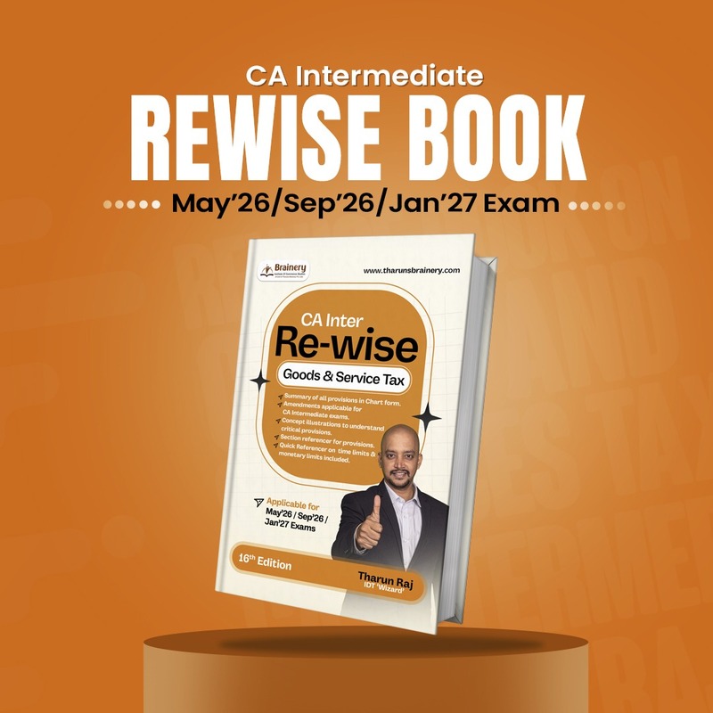 Re-Wise on GST - CA Inter