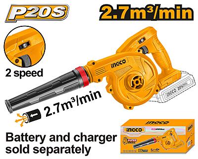 INGCO Lithium-Ion Cordless Blower CABLI20018 (20V)