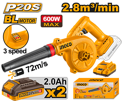 INGCO Cordless Blower CABLI20682