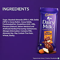 CADBURY DAIRY MILK  ROAST ALMOND 75G