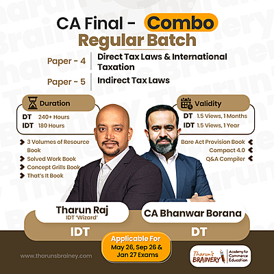 CA Final DT IDT Regular Batch Combo