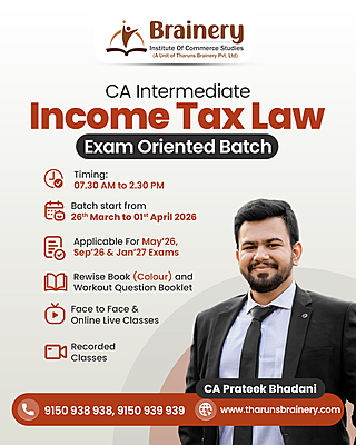 Income Tax PowerPrep Revision for CA Inter May 26/Sept 26/Jan 27