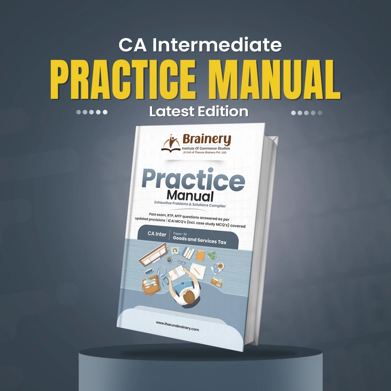 Practice Manual on GST - CA Inter