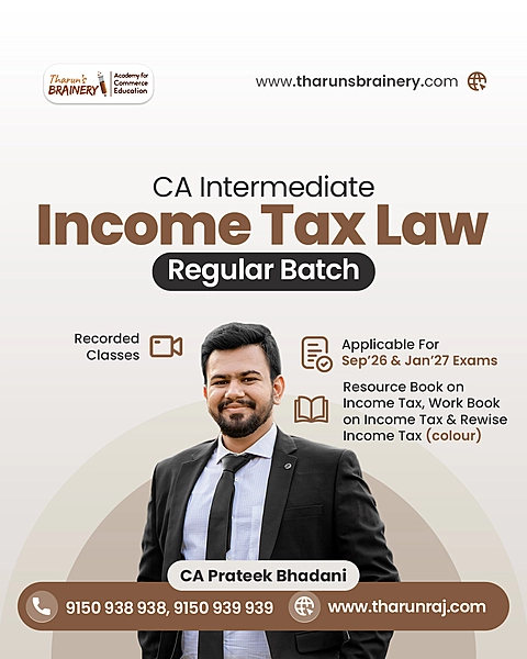 CA Inter Income Tax Laws Regular