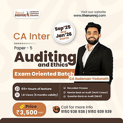 CA Inter Auditing Exam Oriented Batch